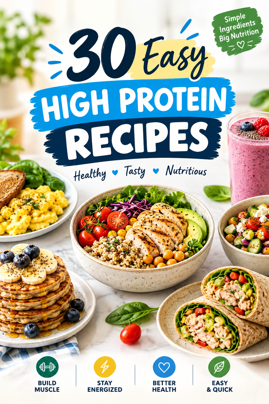 Healthy Recipe E-Book – 30 Easy & Nutritious Recipes